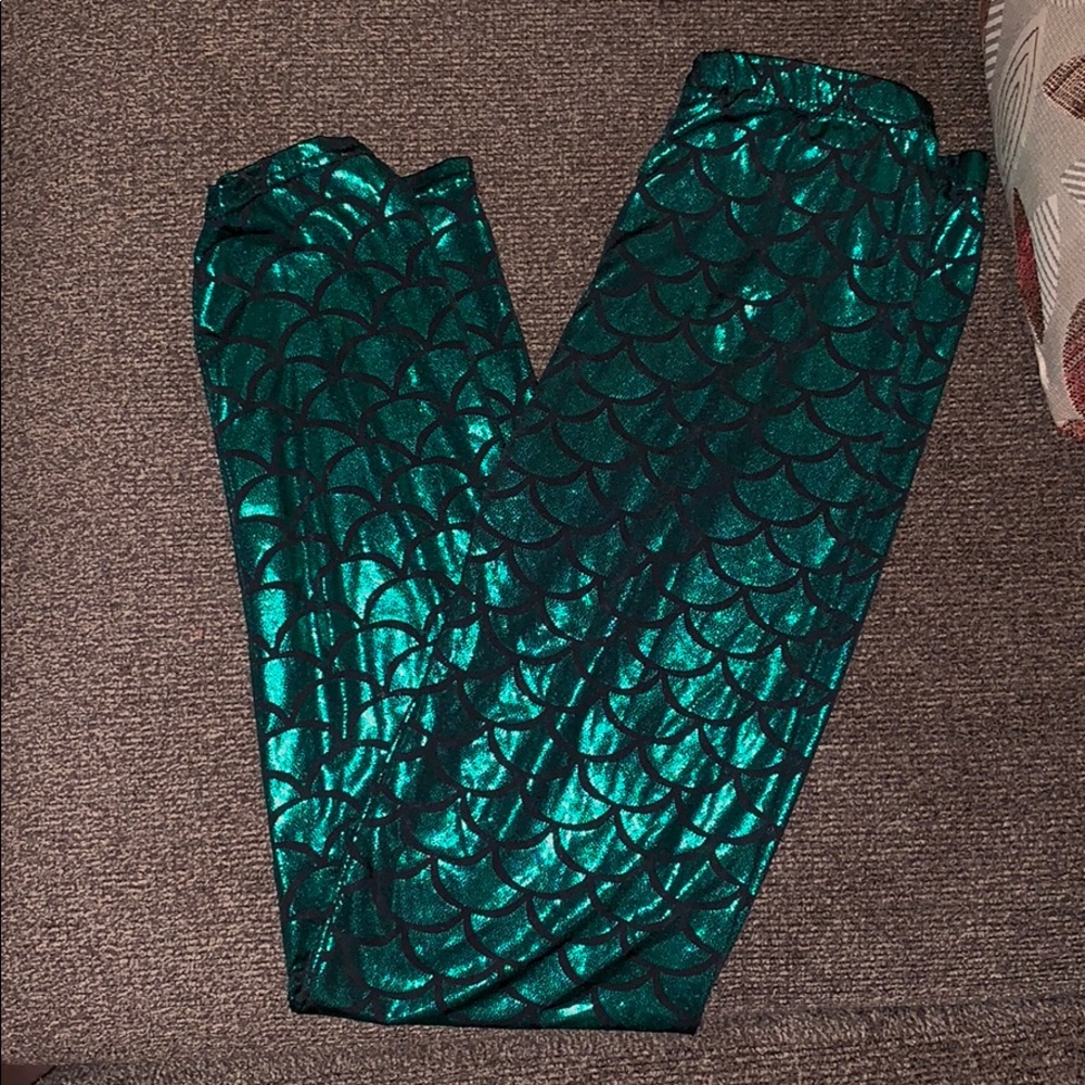 Mermaid print leggings